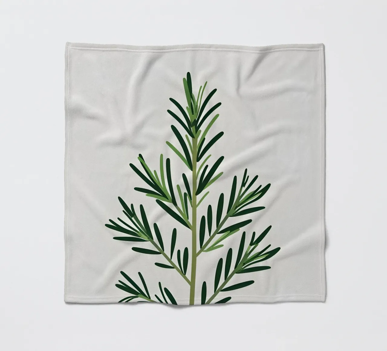 Rosmarin-Zweig Fleecedecke von Botanical Gallery
