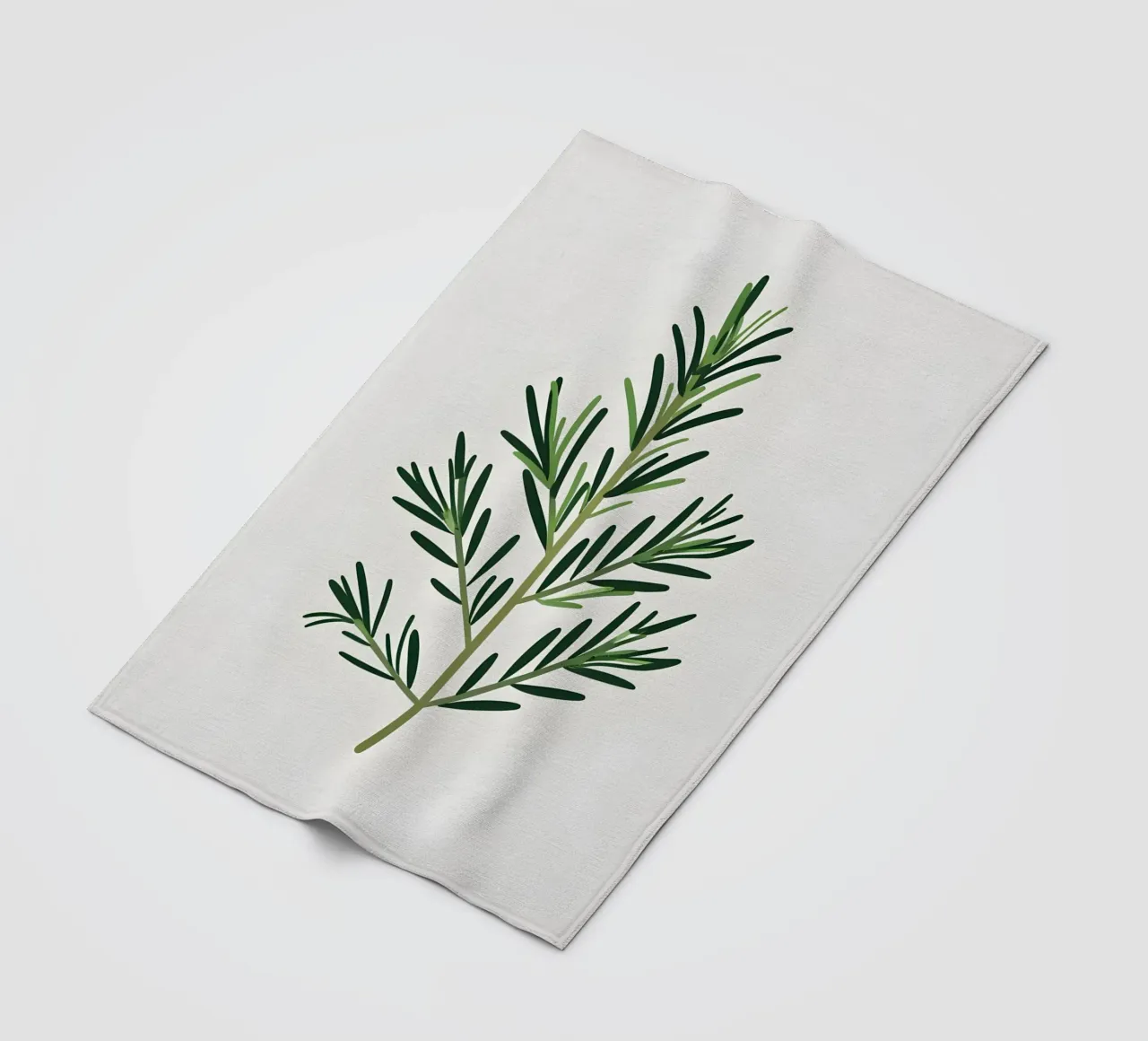 Rosmarin-Zweig Fleecedecke von Botanical Gallery