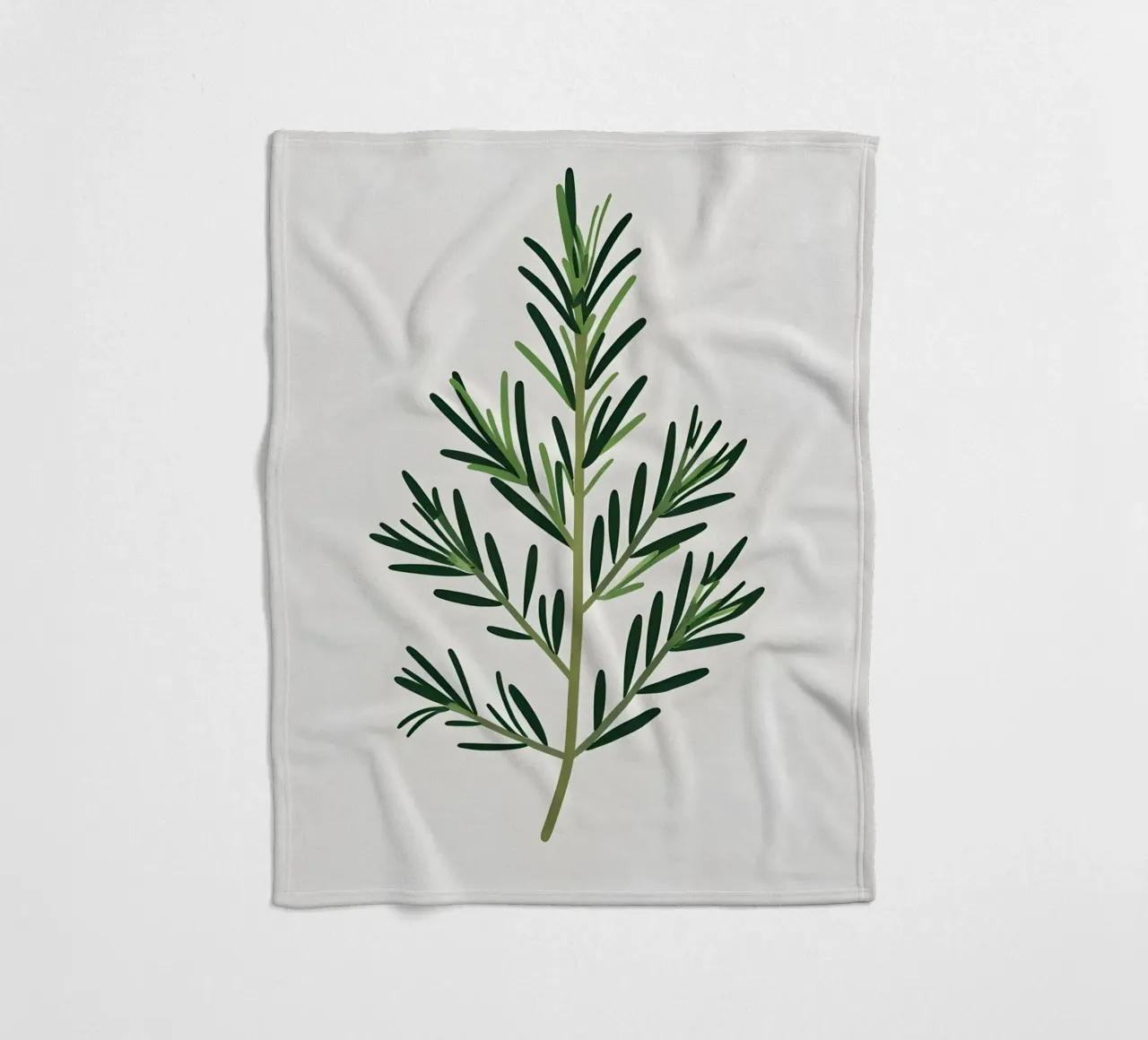 Rosmarin-Zweig Fleecedecke von Botanical Gallery