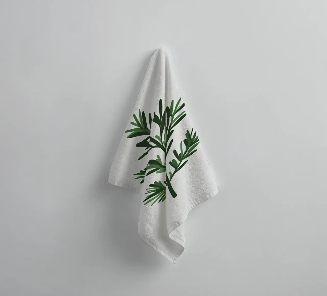 Rosmarin-Zweig Handtuch von Botanical Gallery
