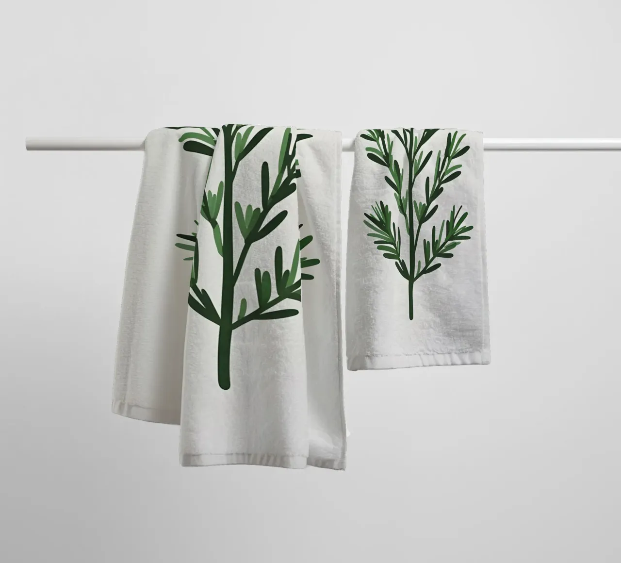 Rosmarin-Zweig Handtuch von Botanical Gallery