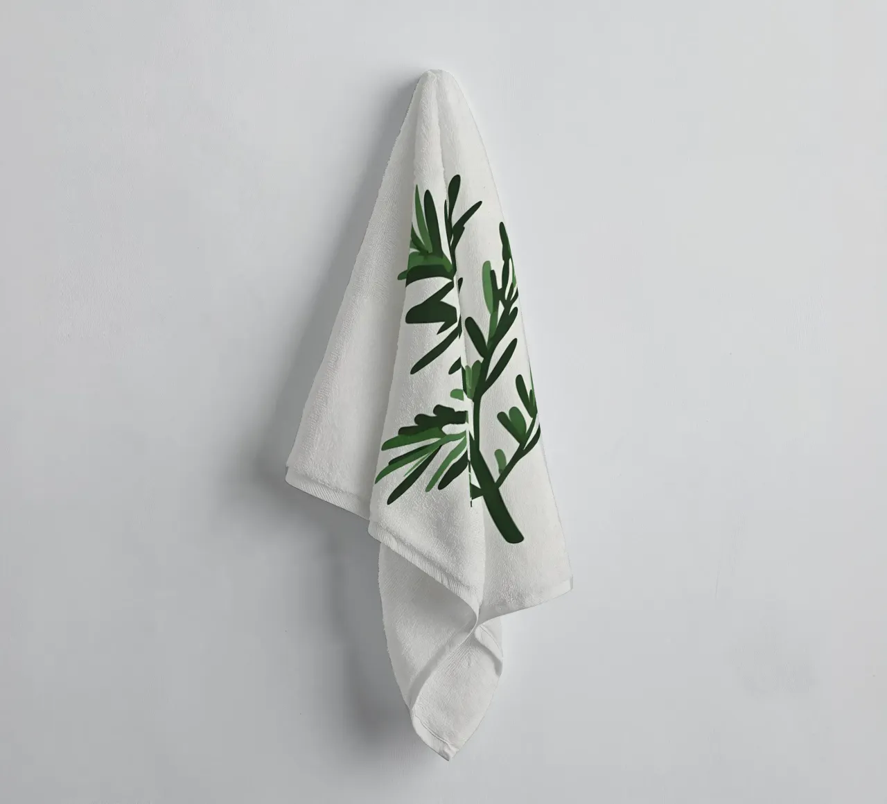Rosmarin-Zweig Handtuch von Botanical Gallery