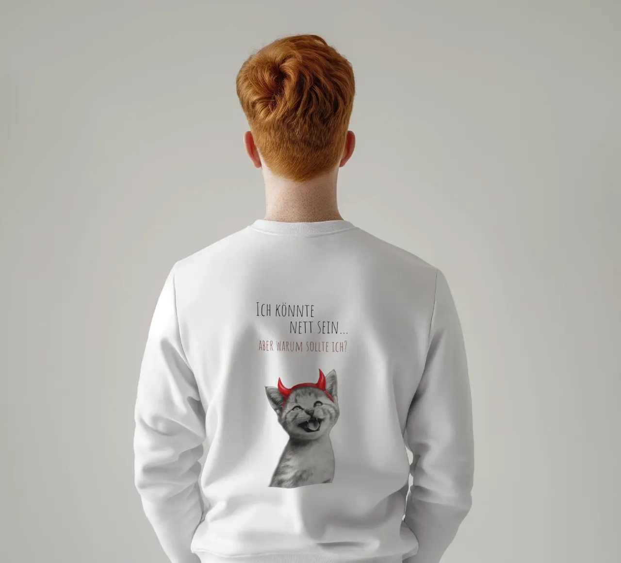 Coole Katze - Kleines Teufelchen felpa da Melanie Viola