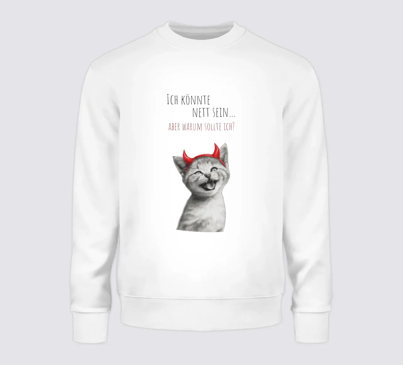Coole Katze - Kleines Teufelchen felpa da Melanie Viola