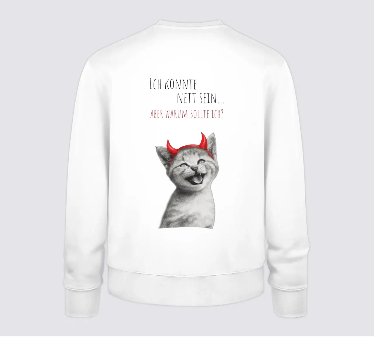 Coole Katze - Kleines Teufelchen felpa da Melanie Viola