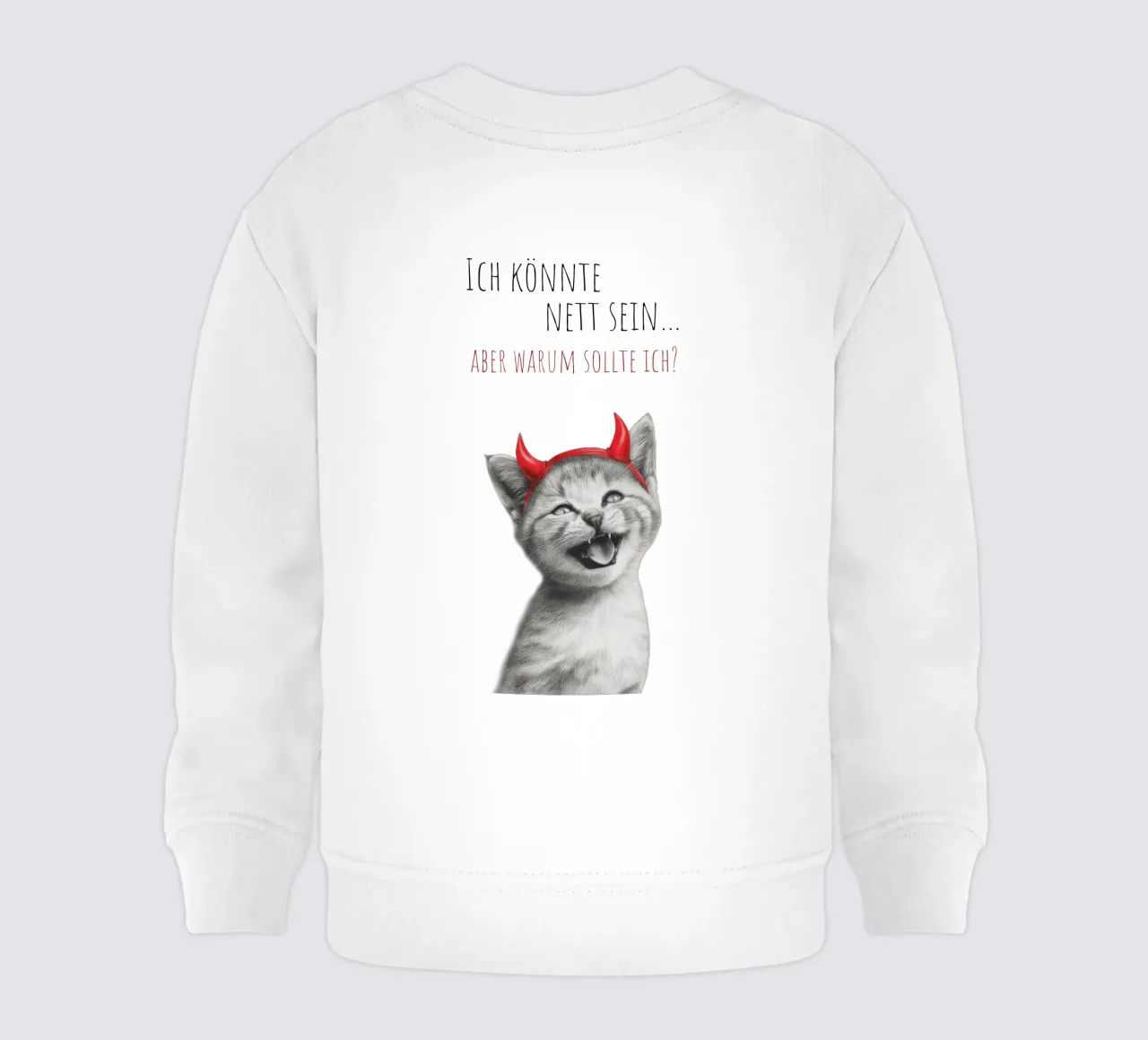 Coole Katze - Kleines Teufelchen felpa neonato da Melanie Viola