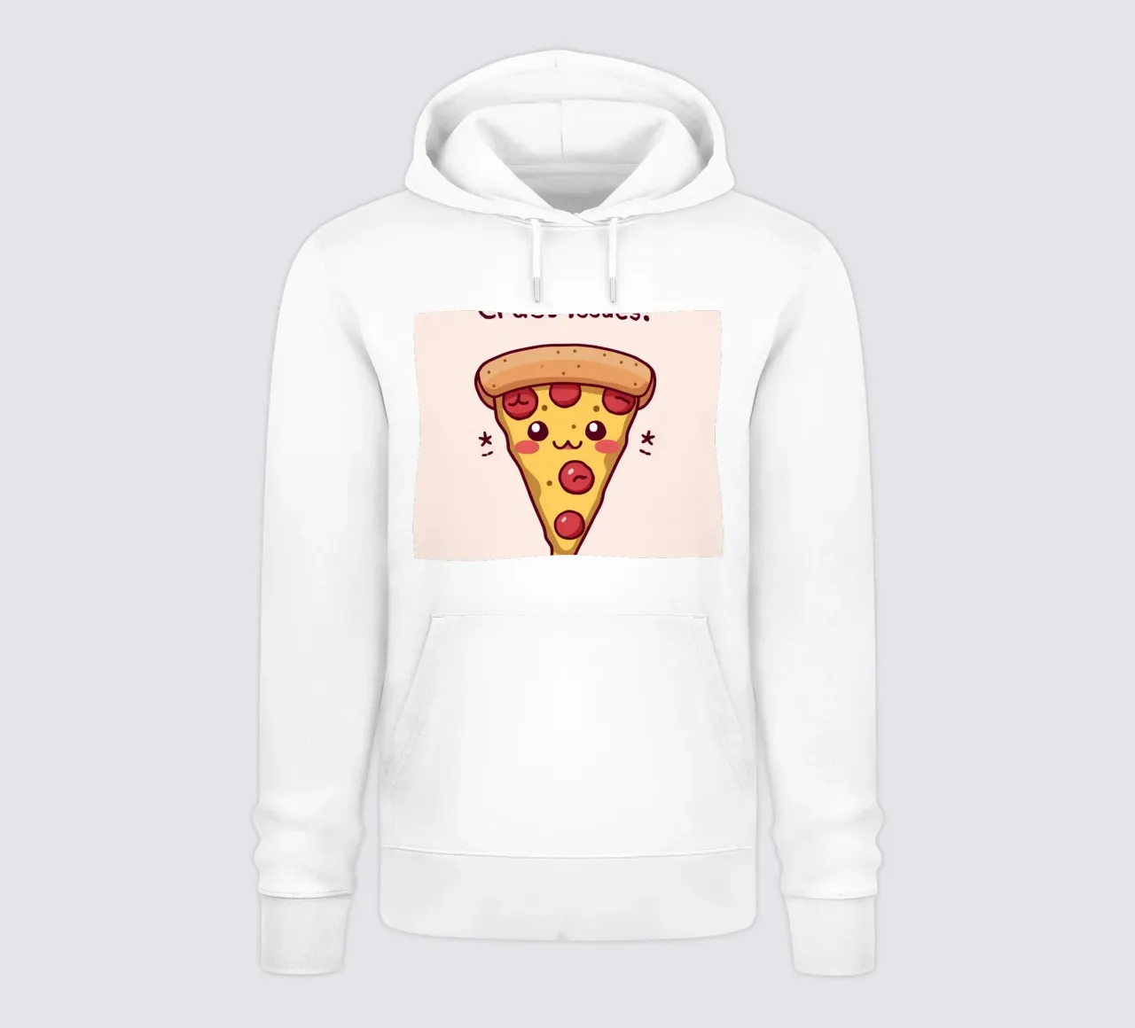 Fetta di pizza carina "Problemi di crosta felpa con cappuccio da DesignDoodle