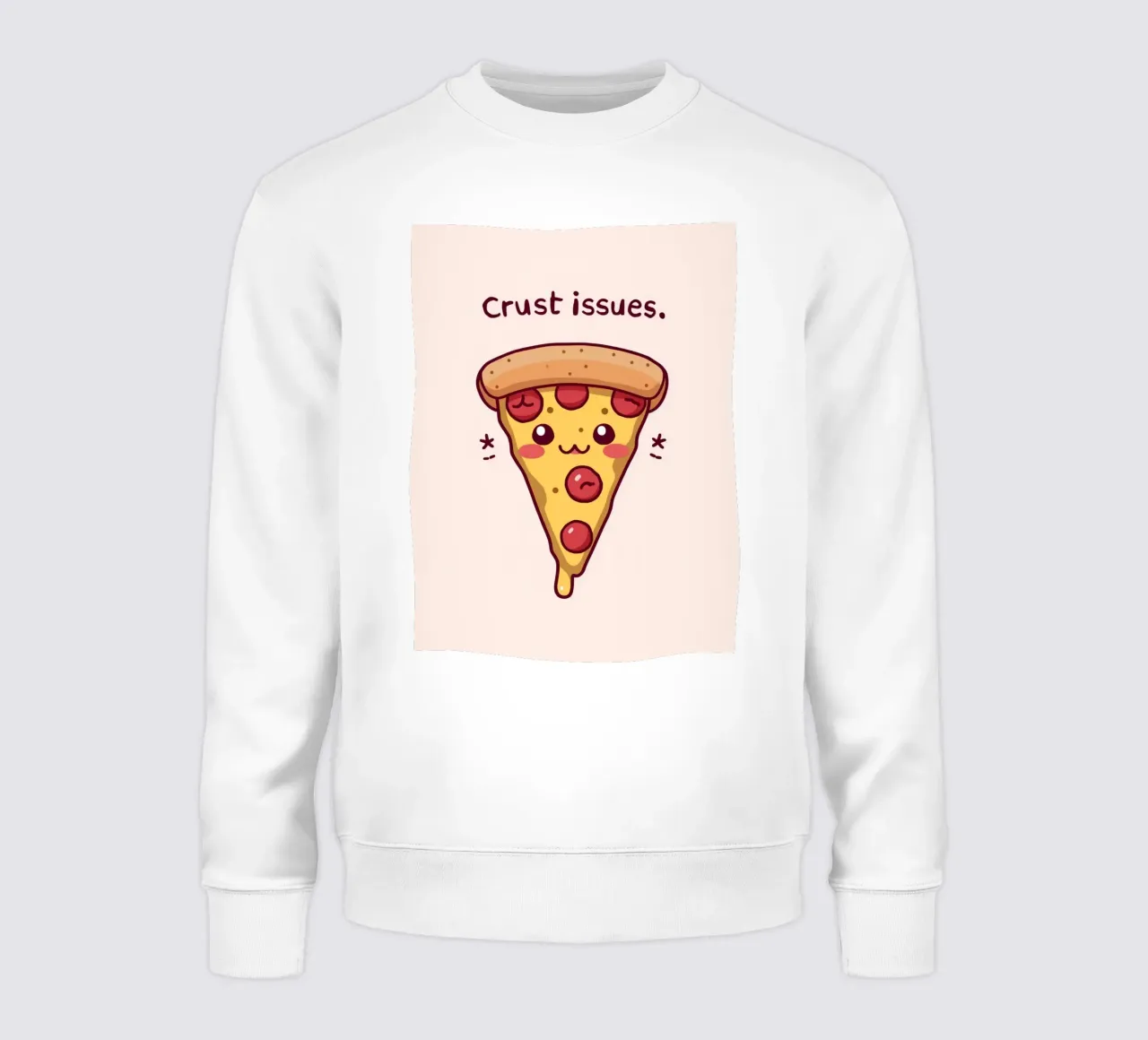 Fetta di pizza carina "Problemi di crosta felpa da DesignDoodle