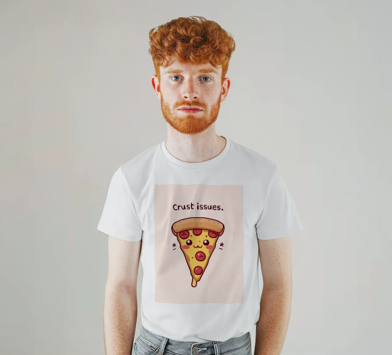 Fetta di pizza carina "Problemi di crosta t-shirt da DesignDoodle