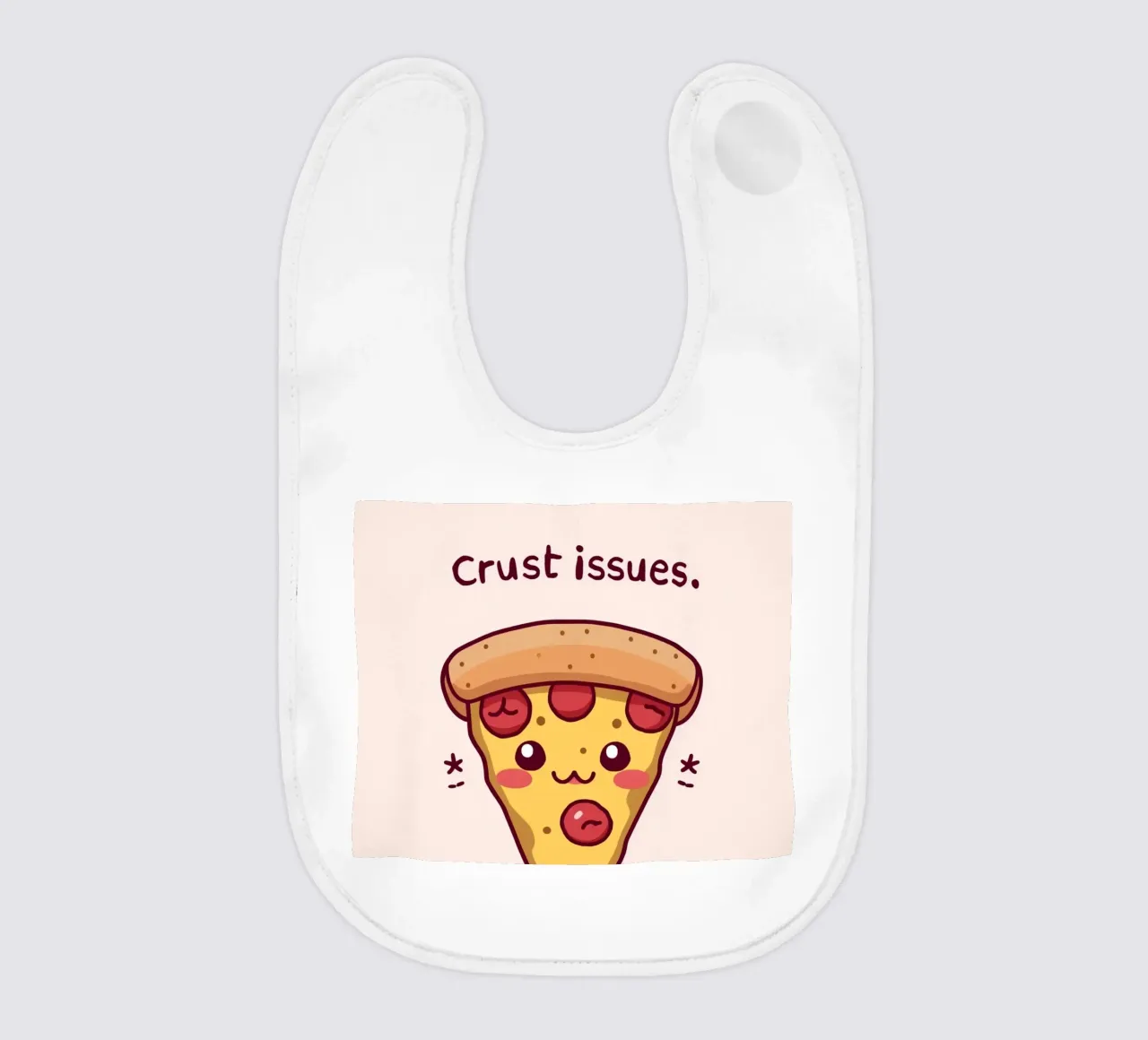 Fetta di pizza carina "Problemi di crosta bavaglino da DesignDoodle
