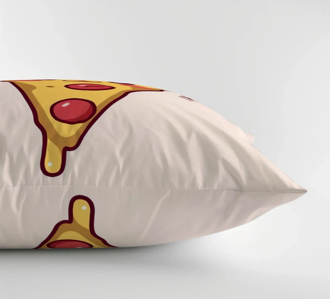 Fetta di pizza carina "Problemi di crosta cuscino da DesignDoodle