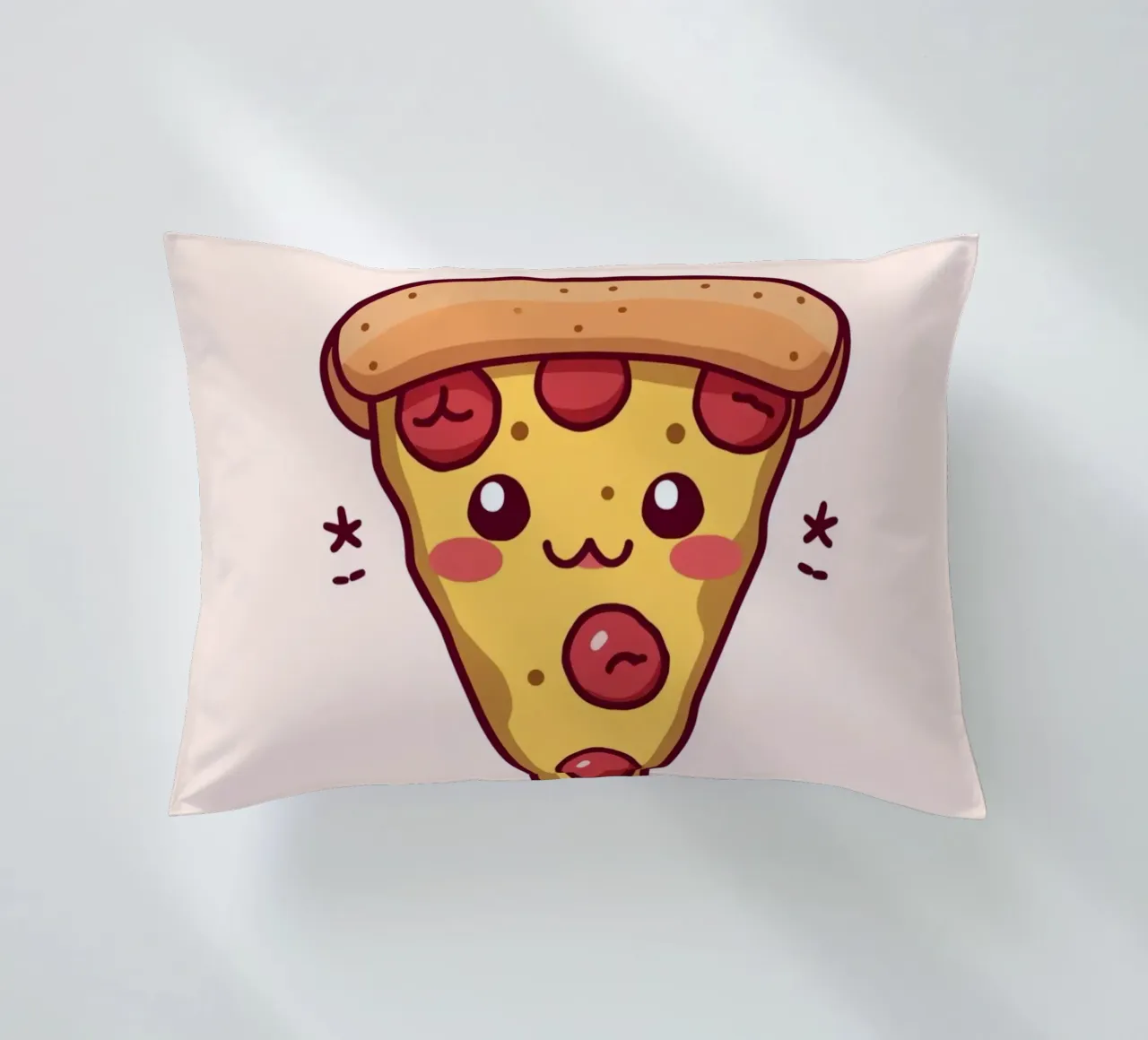 Fetta di pizza carina "Problemi di crosta cuscino da DesignDoodle