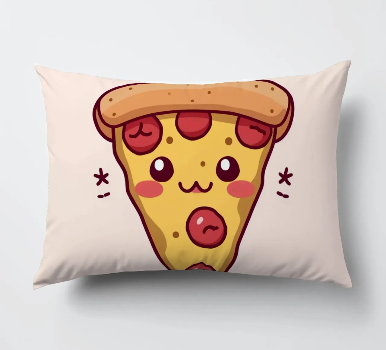 Fetta di pizza carina "Problemi di crosta cuscino da DesignDoodle
