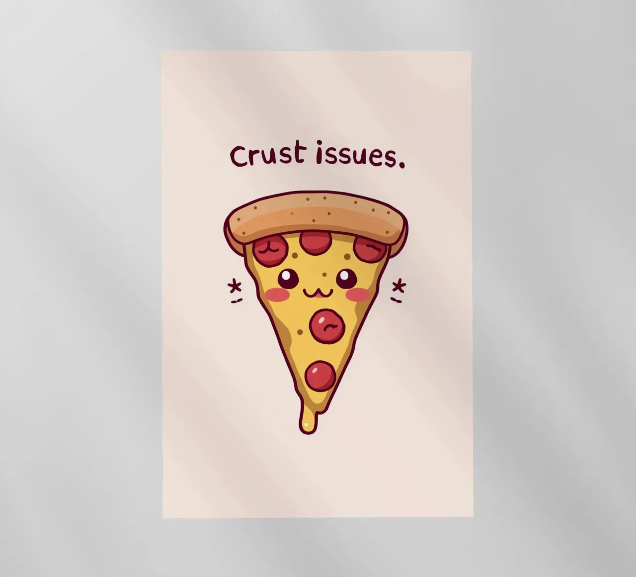 Fetta di pizza carina "Problemi di crosta pellicola backlit da DesignDoodle