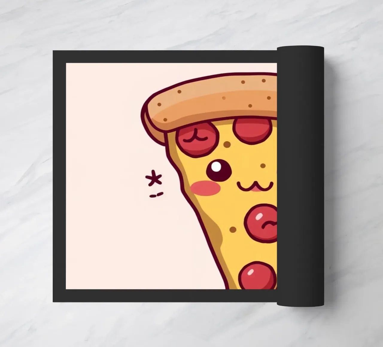 Fetta di pizza carina "Problemi di crosta zerbino da DesignDoodle