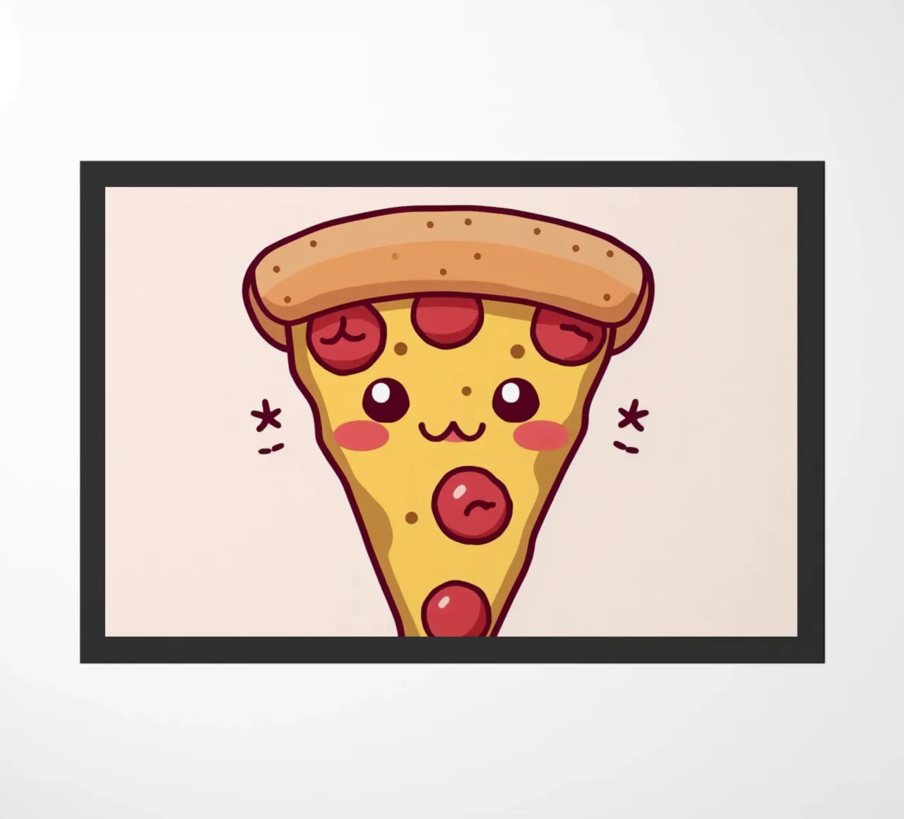 Fetta di pizza carina "Problemi di crosta zerbino da DesignDoodle