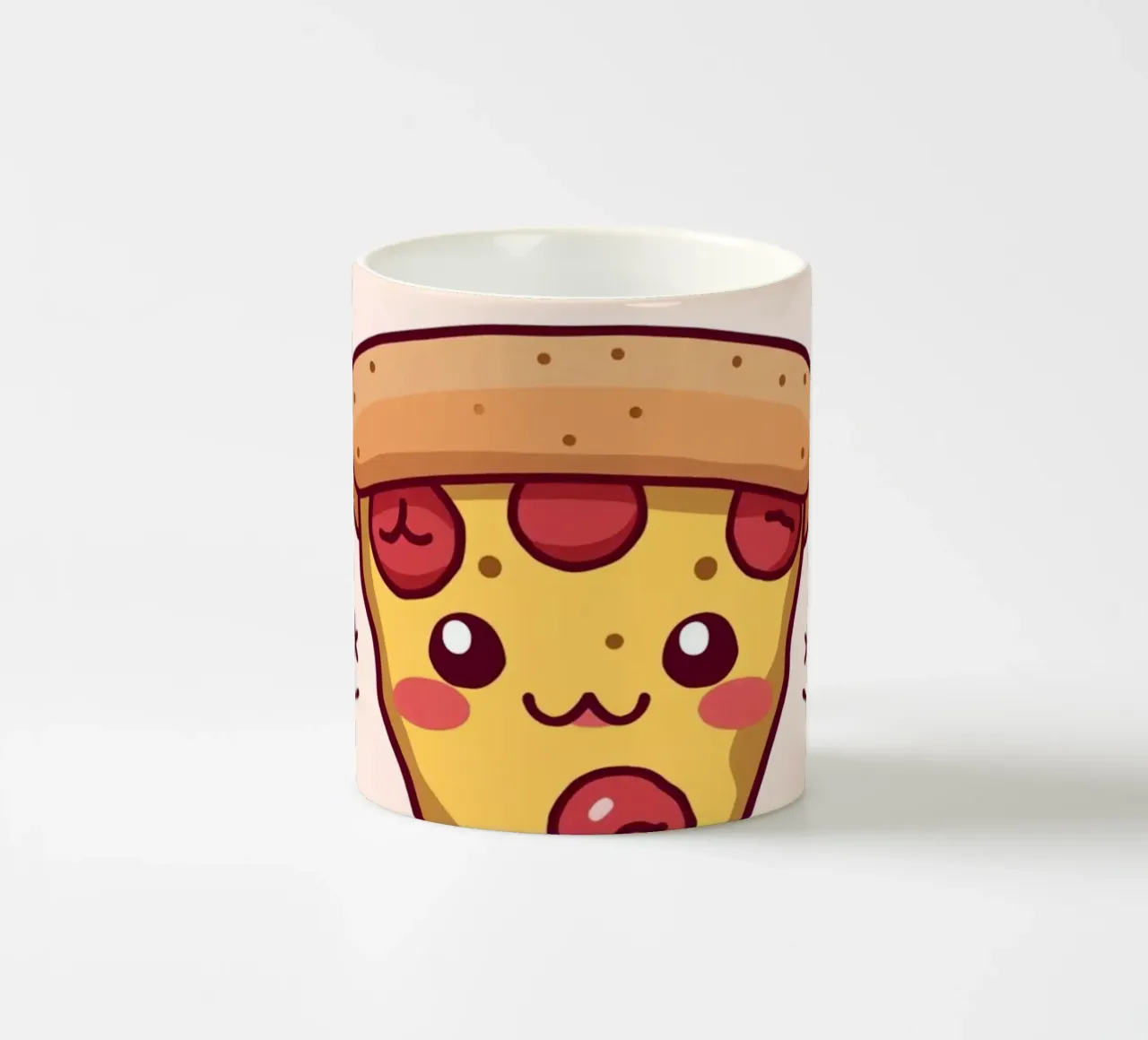 Fetta di pizza carina "Problemi di crosta tazza in ceramica da DesignDoodle