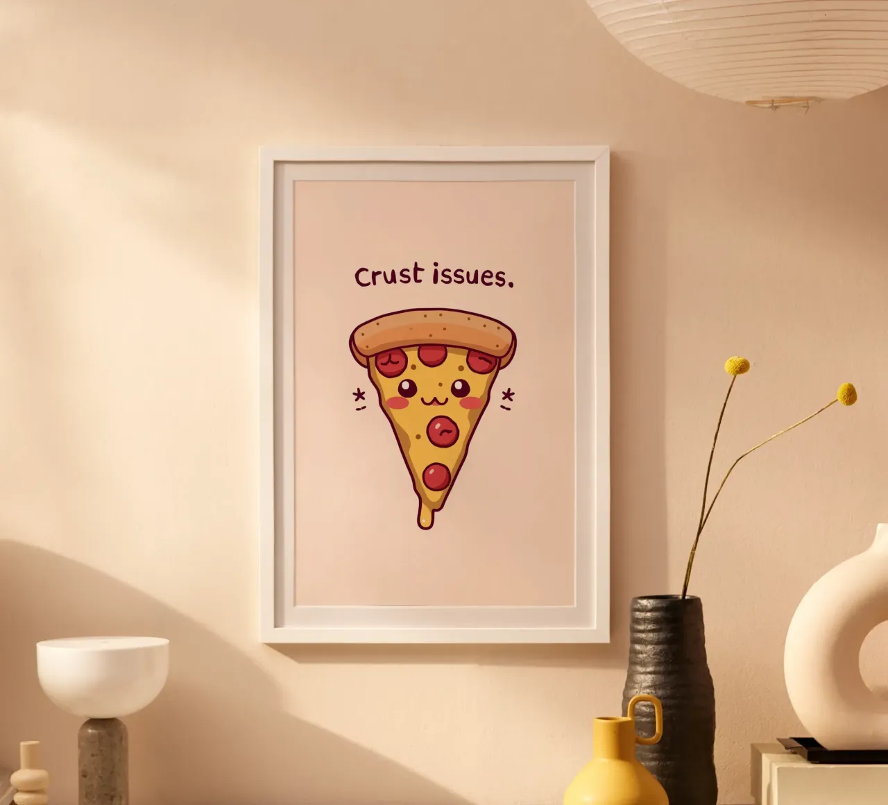 Fetta di pizza carina "Problemi di crosta carta hahnemühle da DesignDoodle