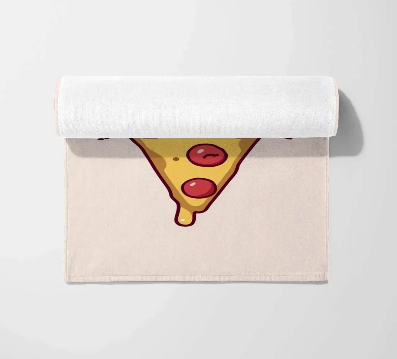 Fetta di pizza carina "Problemi di crosta telo mare da DesignDoodle