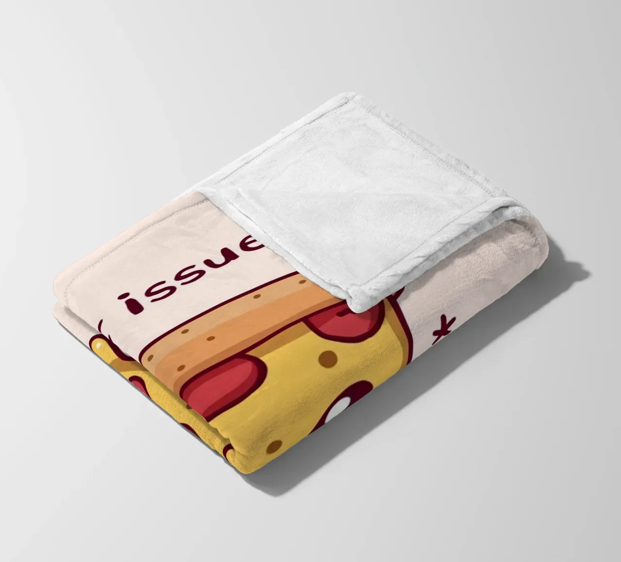 Fetta di pizza carina "Problemi di crosta coperta in pile da DesignDoodle