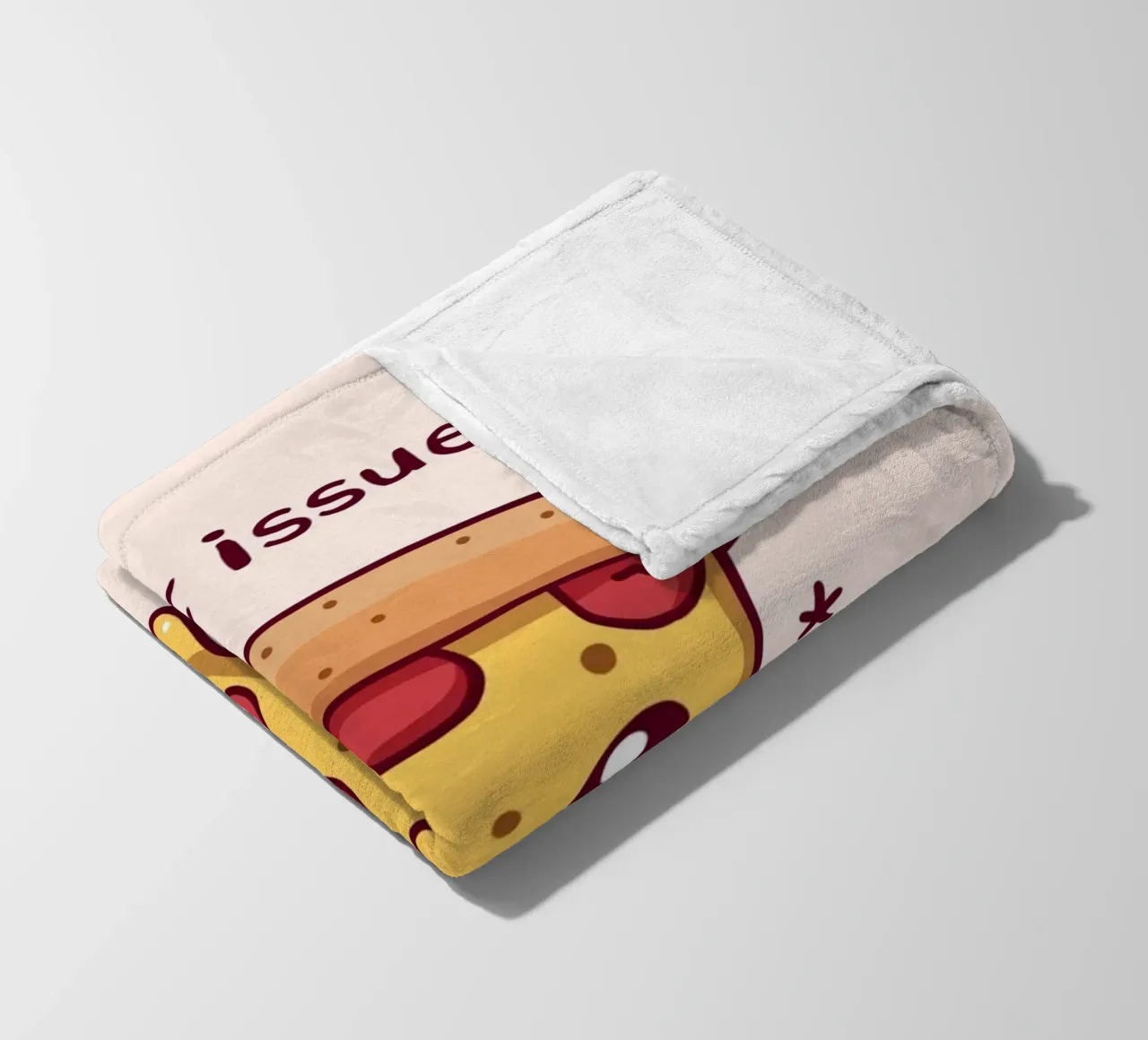 Fetta di pizza carina "Problemi di crosta coperta in pile da DesignDoodle