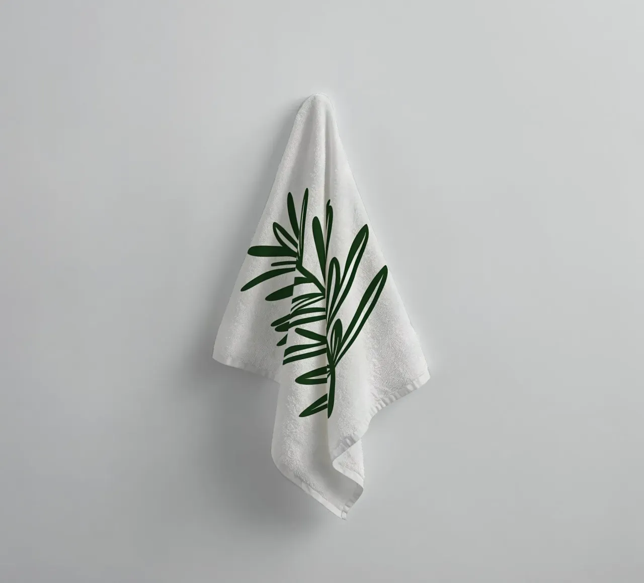 Rosmarin-Zweig Handtuch von Botanical Gallery
