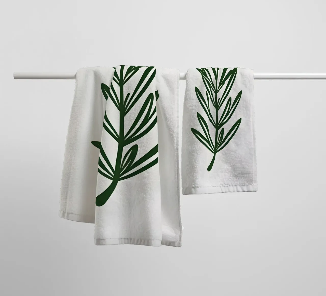 Rosmarin-Zweig Handtuch von Botanical Gallery