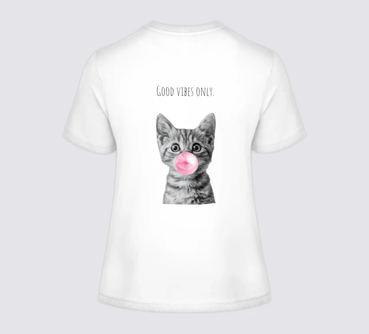 Cool cat - Good Vibes Only - rosa t-shirt da donna da Melanie Viola