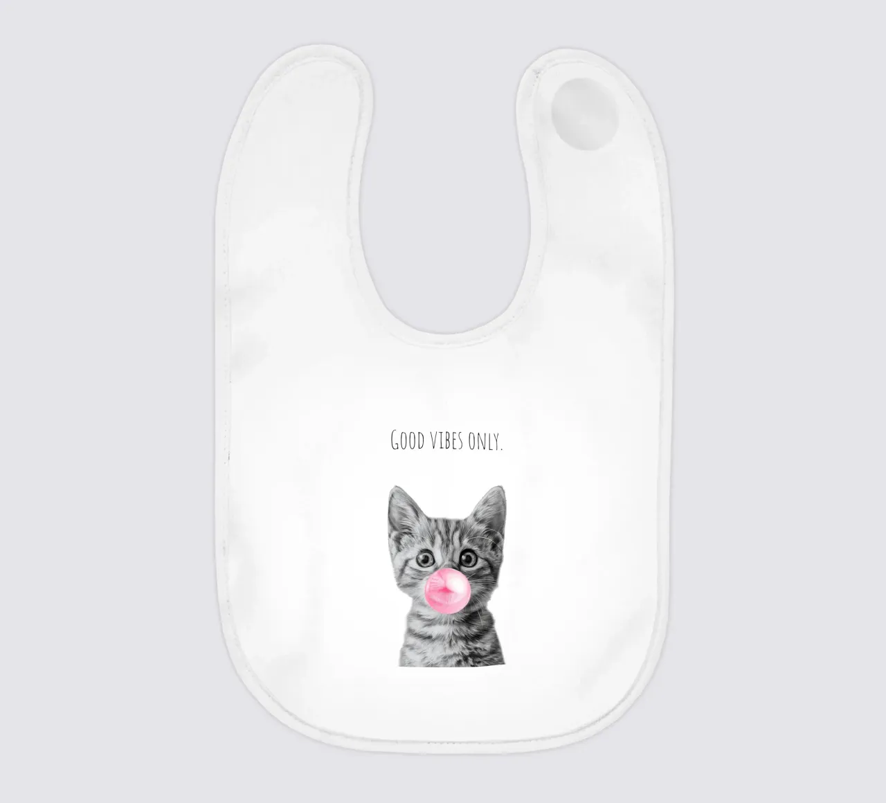 Cool cat - Good Vibes Only - rosa bavaglino da Melanie Viola