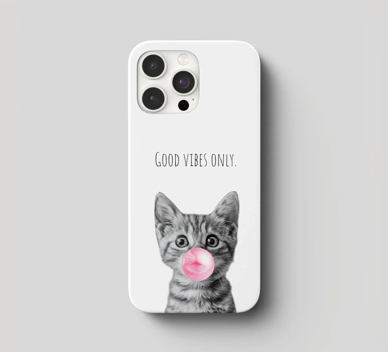 Cool cat - Good Vibes Only - rosa cover iphone da Melanie Viola