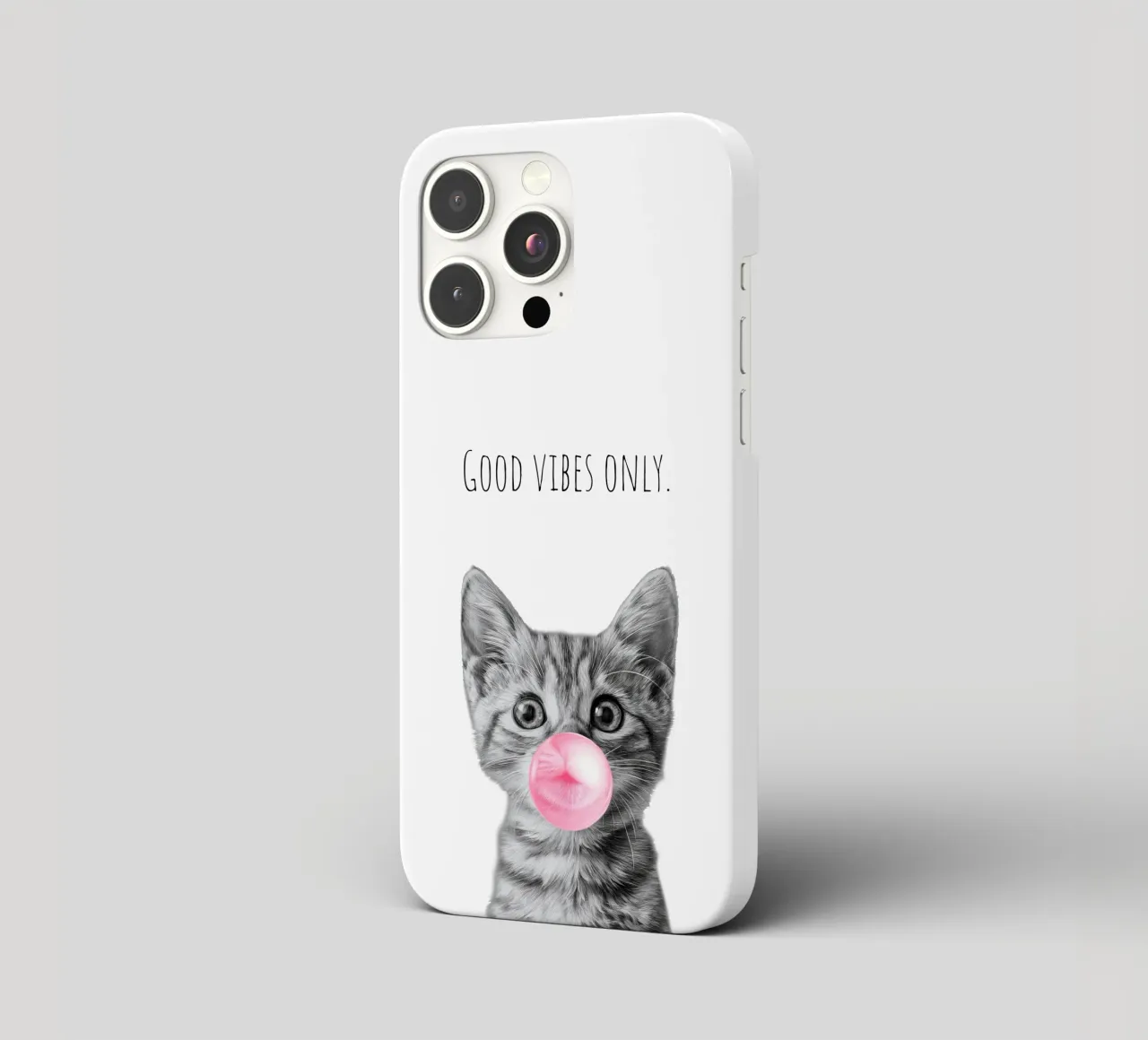 Cool cat - Good Vibes Only - rosa cover iphone da Melanie Viola