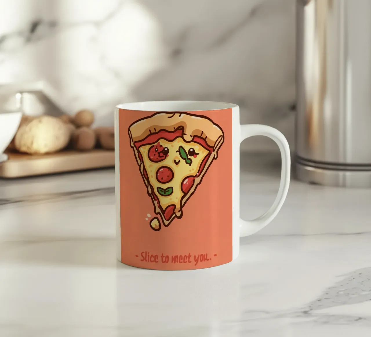 Una fetta per conoscerti tazza in ceramica da DesignDoodle
