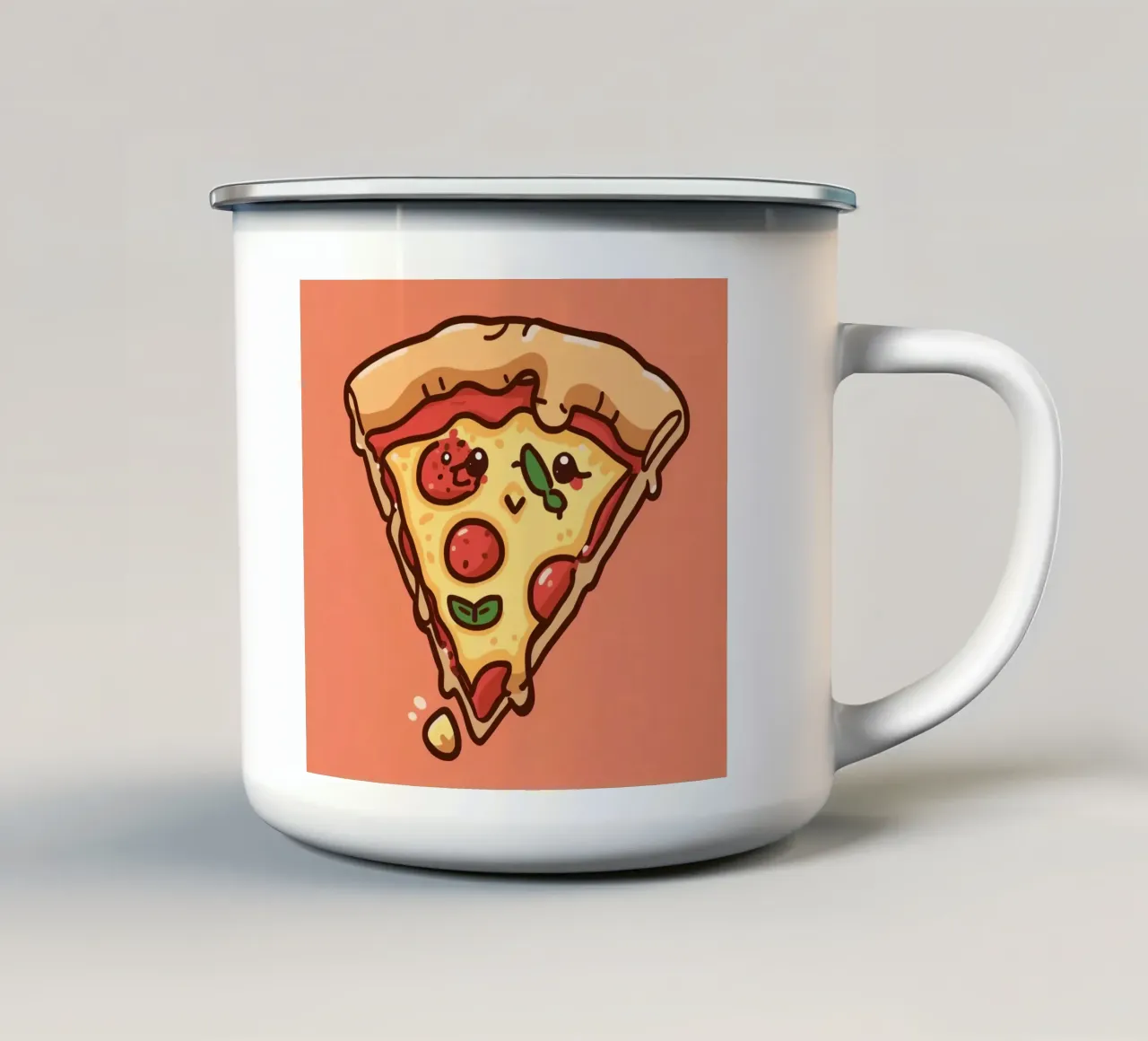 Una fetta per conoscerti tazza in smalto da DesignDoodle