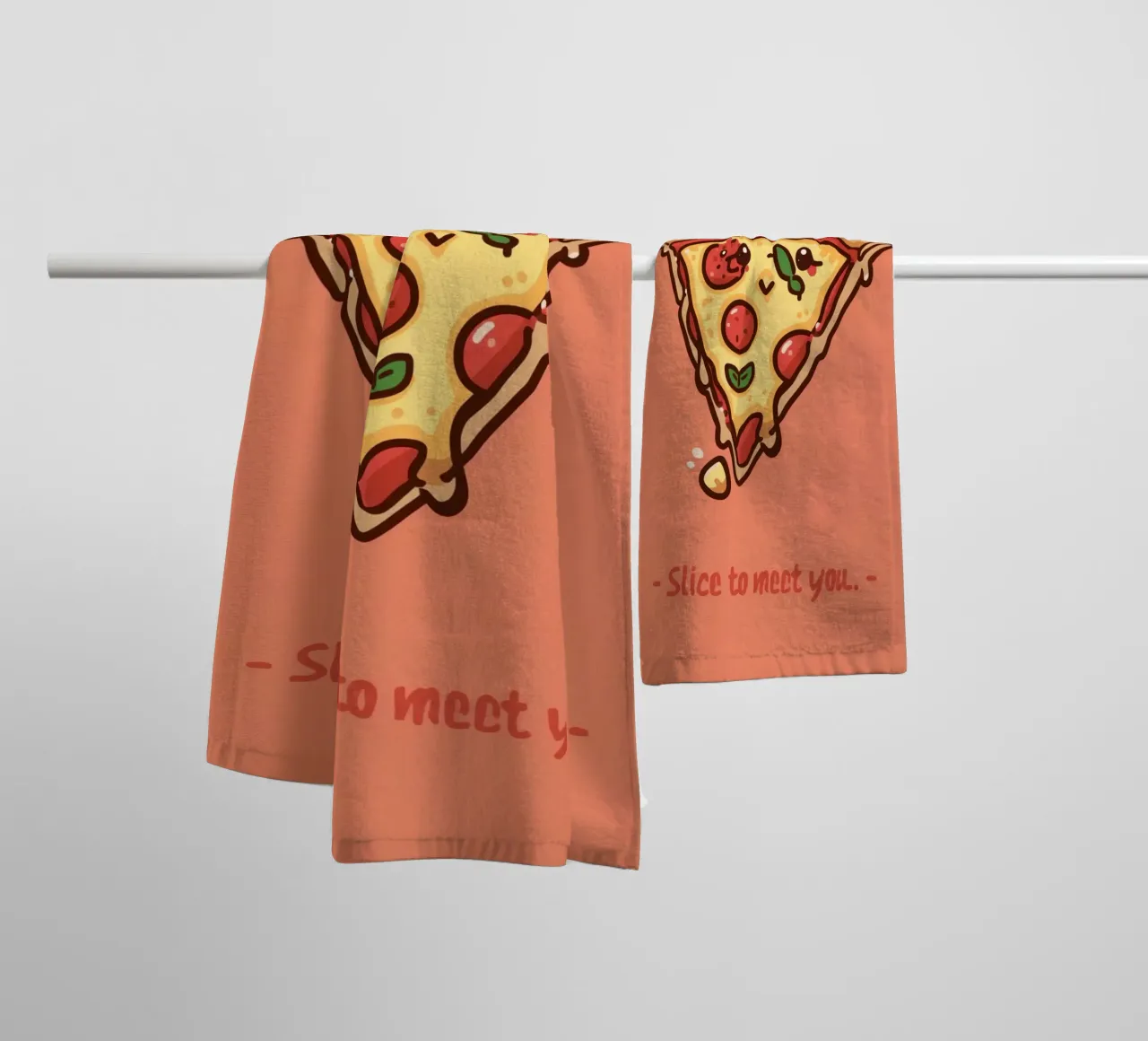 Una fetta per conoscerti asciugamano da bagno da DesignDoodle