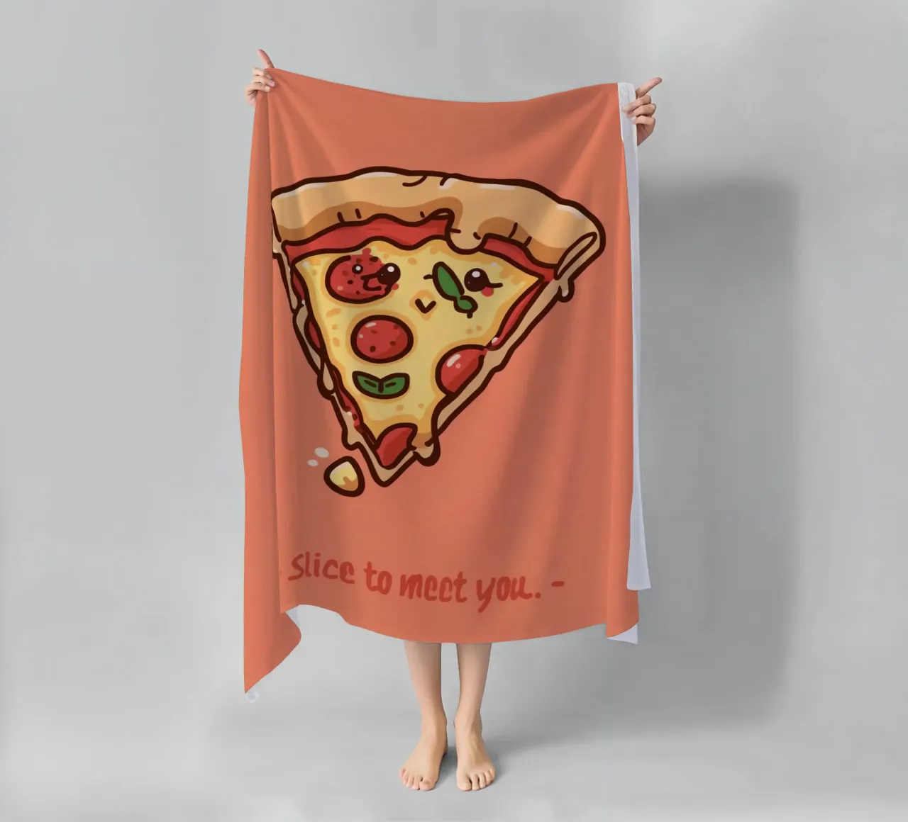 Una fetta per conoscerti telo mare da DesignDoodle