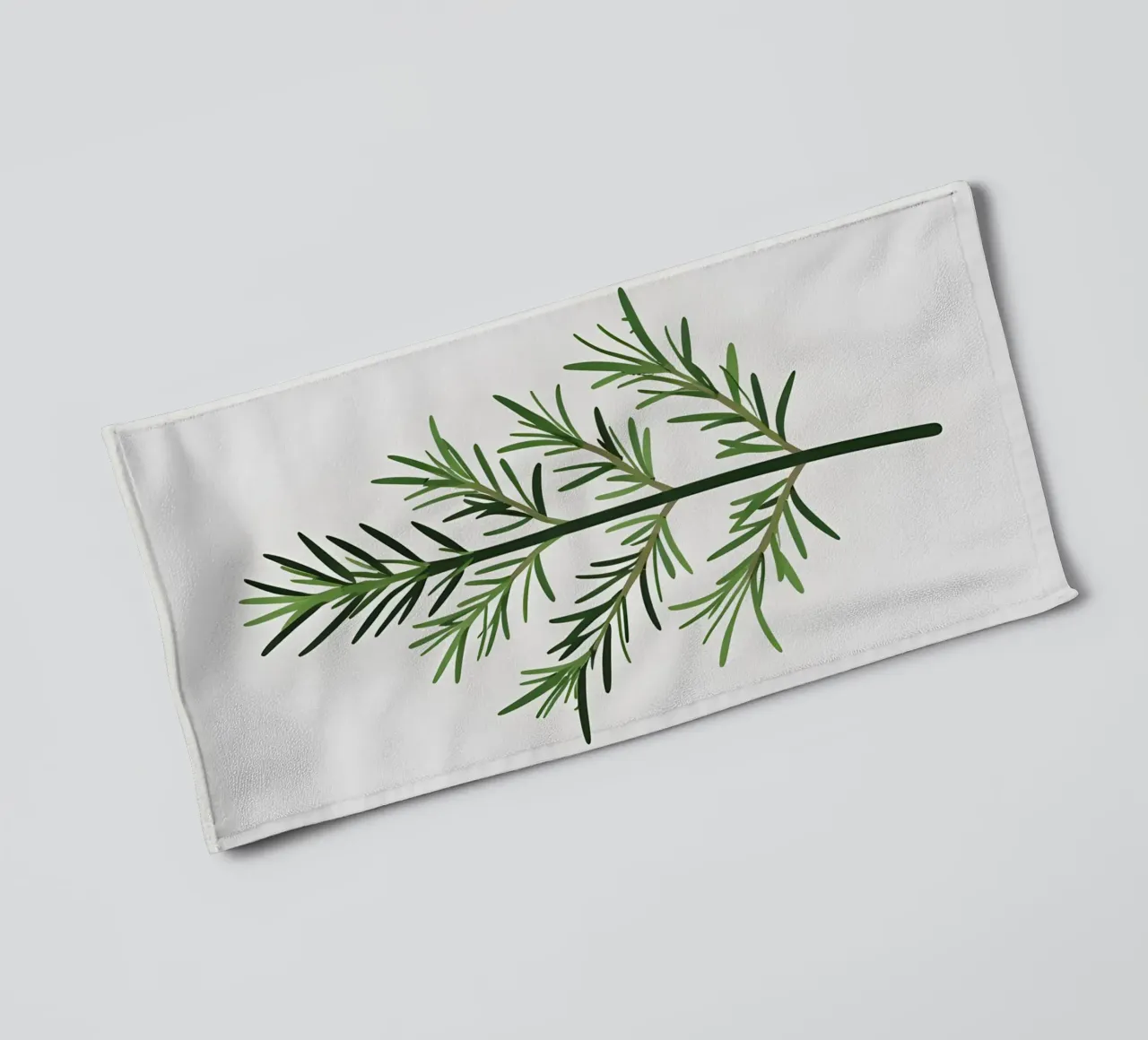 Rosmarin-Zweig Handtuch von Botanical Gallery
