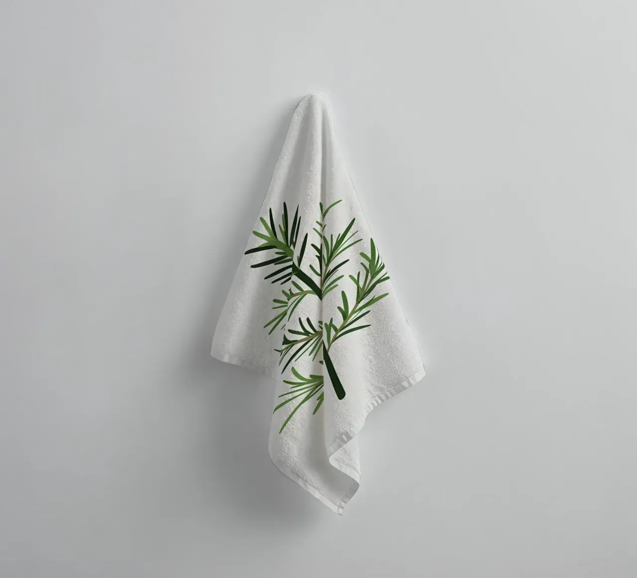 Rosmarin-Zweig Handtuch von Botanical Gallery