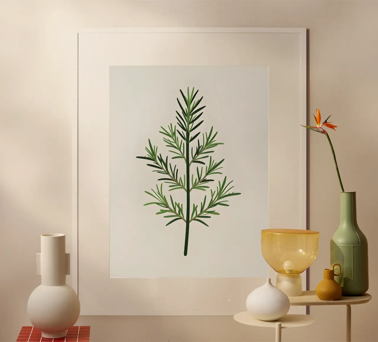 Rosmarin-Zweig Hahnemühle von Botanical Gallery