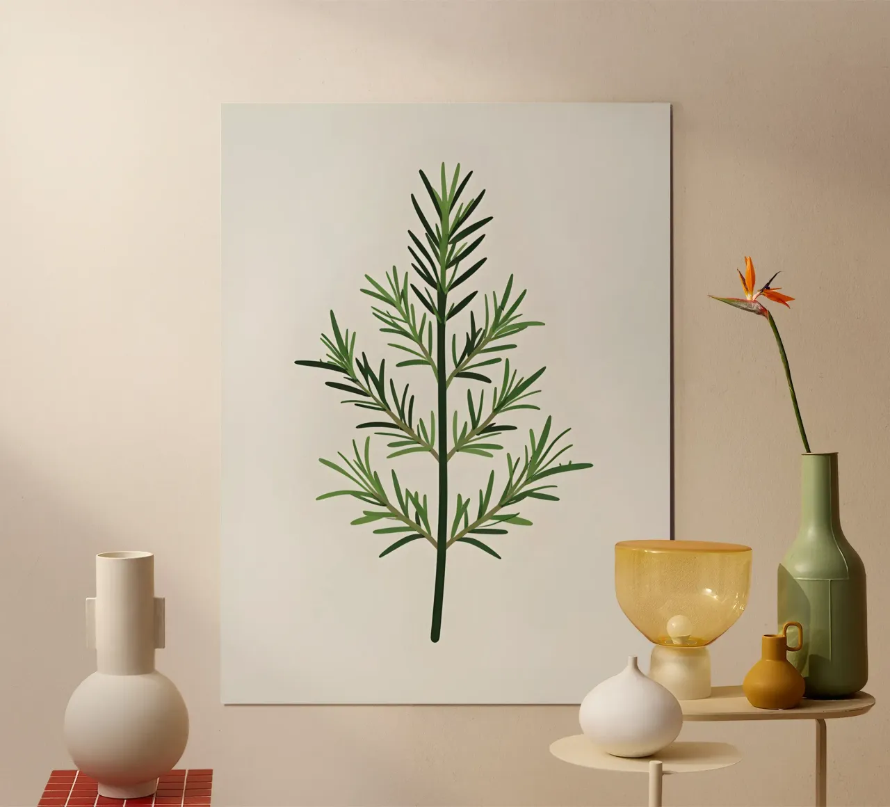 Rosmarin-Zweig Hahnemühle von Botanical Gallery