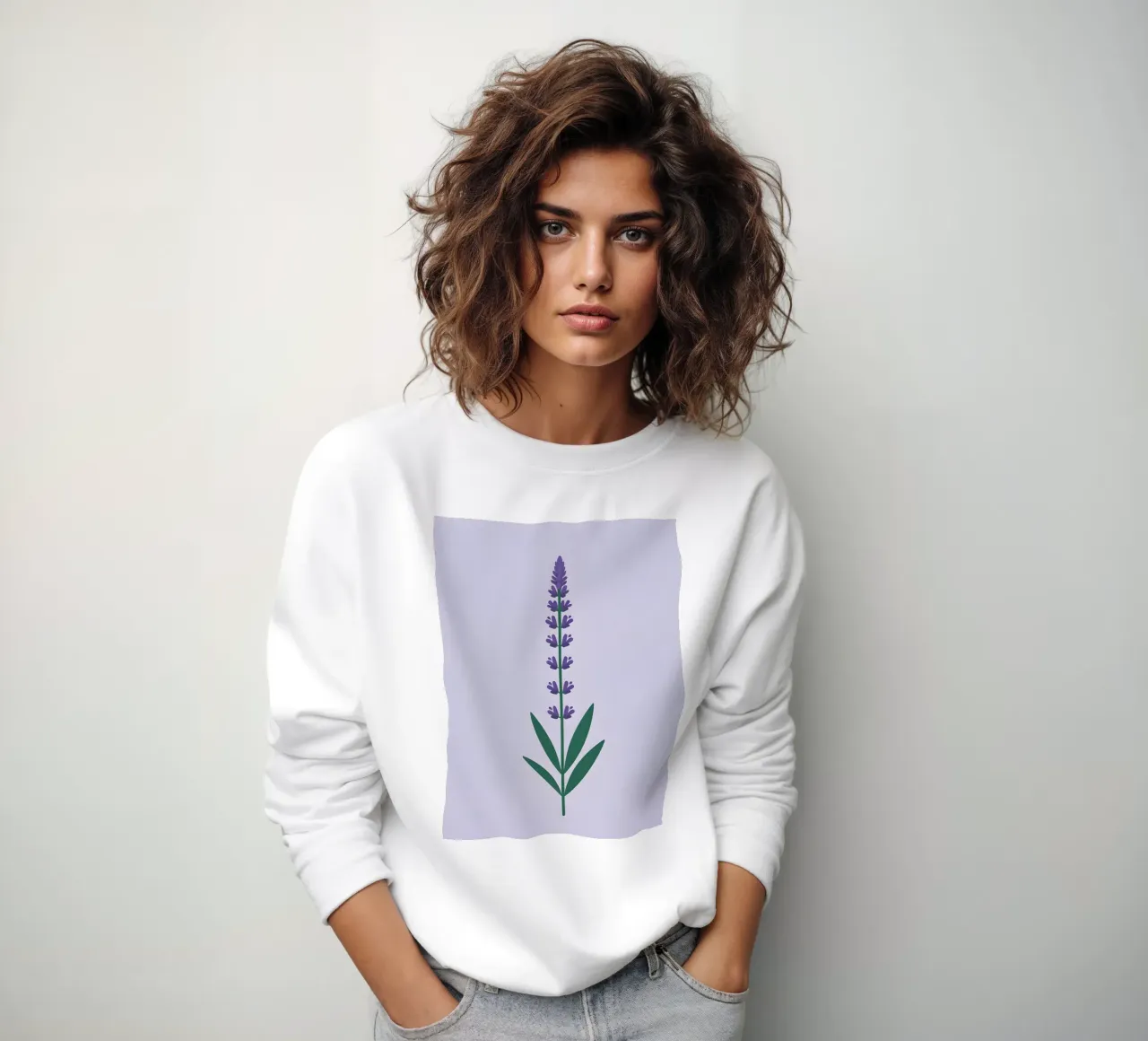 Stelo di lavanda felpa da Botanical Gallery