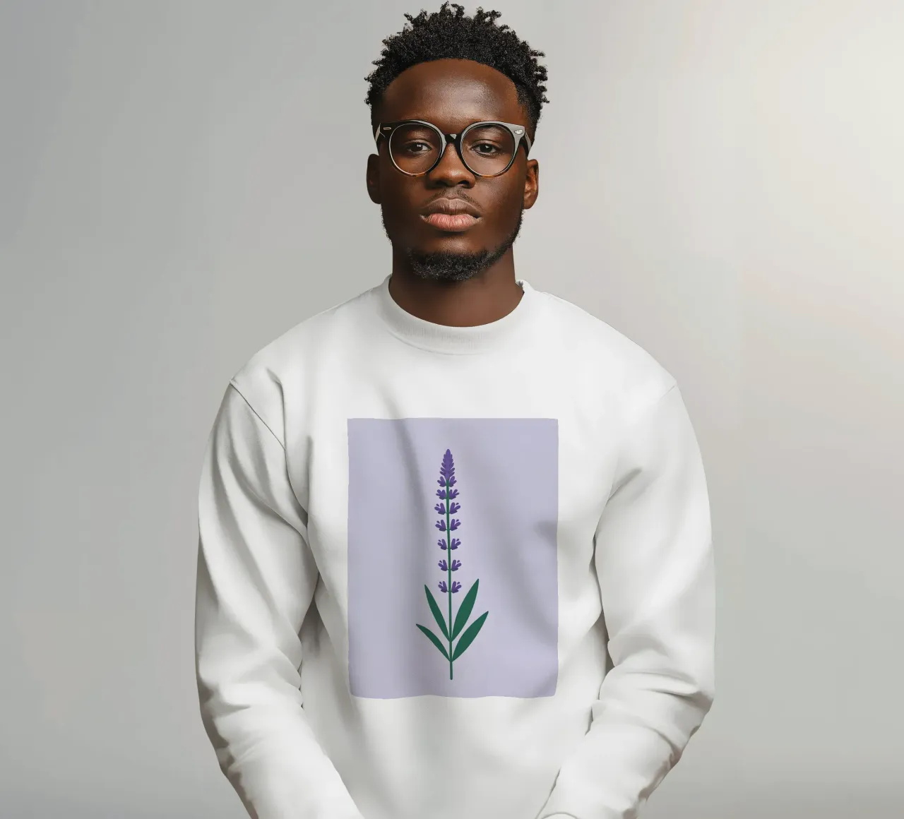 Stelo di lavanda felpa da Botanical Gallery