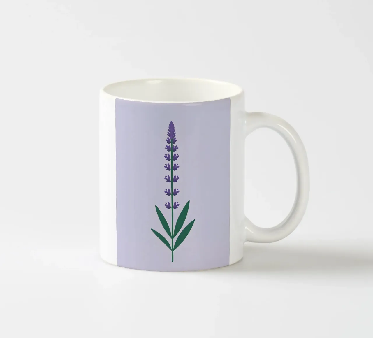 Stelo di lavanda tazza in ceramica da Botanical Gallery