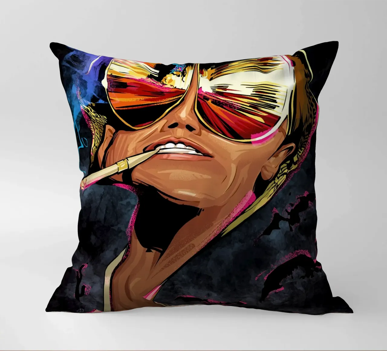 Fear And Loathing Night cuscino da nabakumov