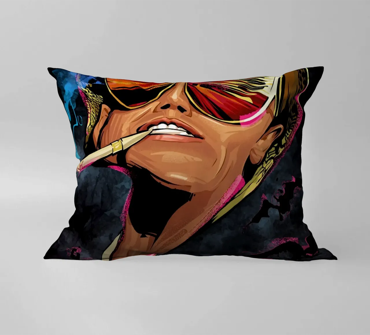 Fear And Loathing Night cuscino da nabakumov