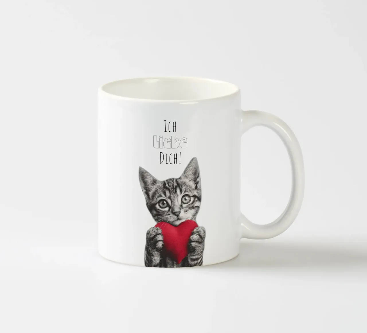 Ich liebe dich tazza in ceramica da Melanie Viola