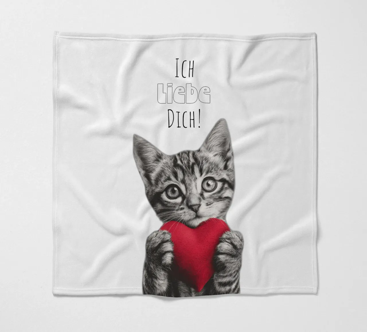 Ich liebe dich coperta in pile da Melanie Viola