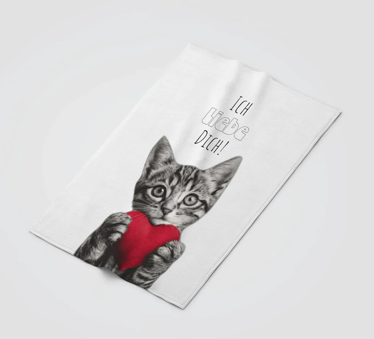 Ich liebe dich coperta in pile da Melanie Viola