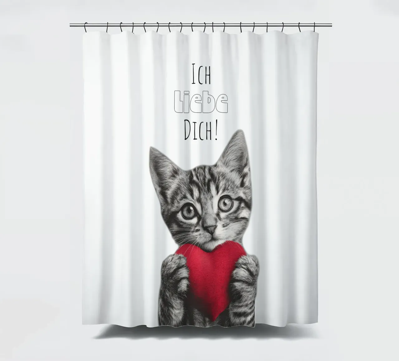 Ich liebe dich tenda da doccia da Melanie Viola