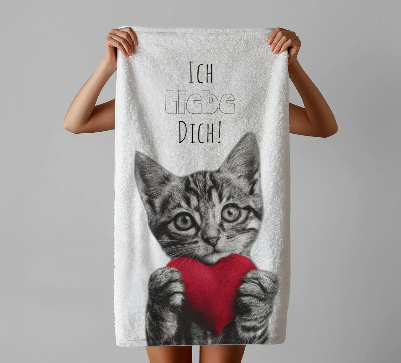Ich liebe dich asciugamano da bagno da Melanie Viola