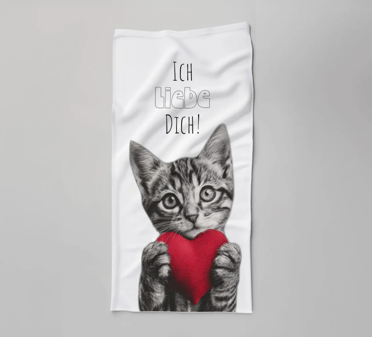 Ich liebe dich asciugamano da bagno da Melanie Viola
